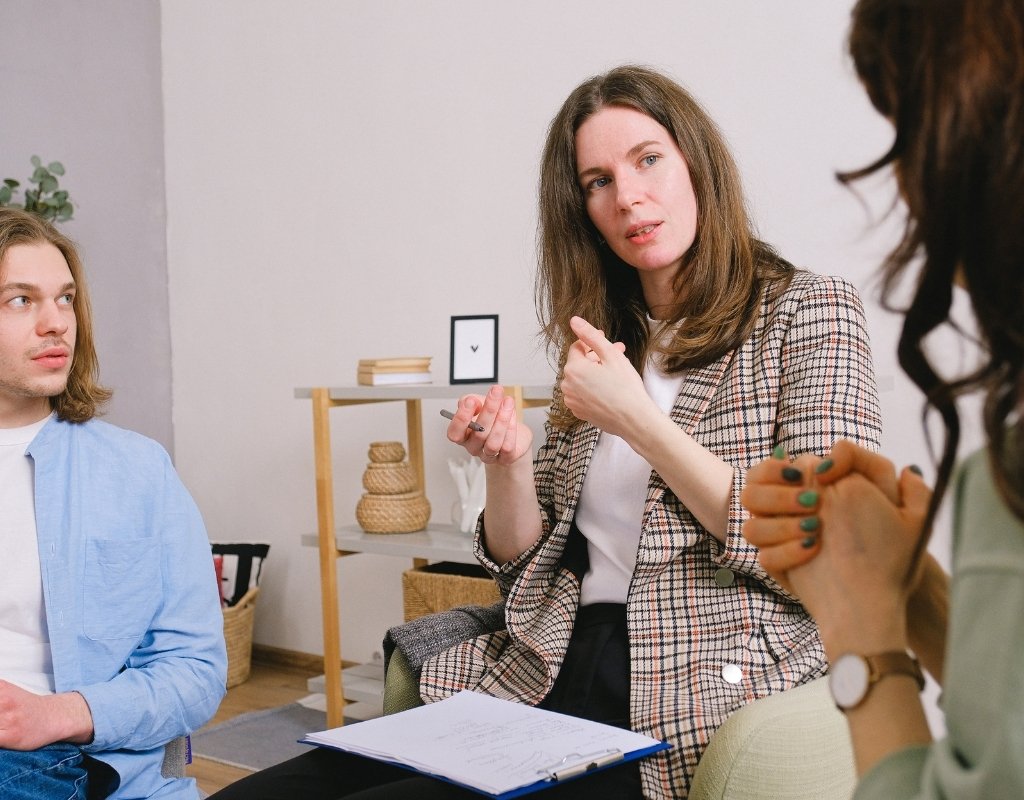 A welcoming mediation room prepared for respectful conversation